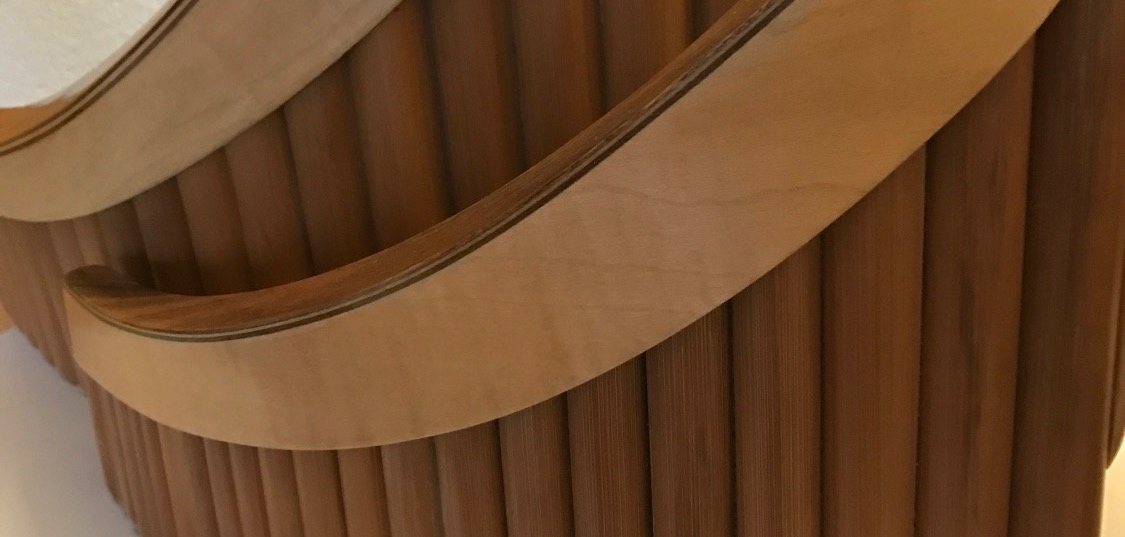 Nahaufnahme einer handgefertigten Panflöte